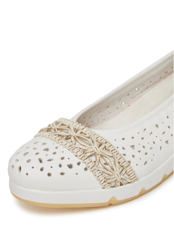 Rieker Rieker Ballerinas L3062-80 Weiß