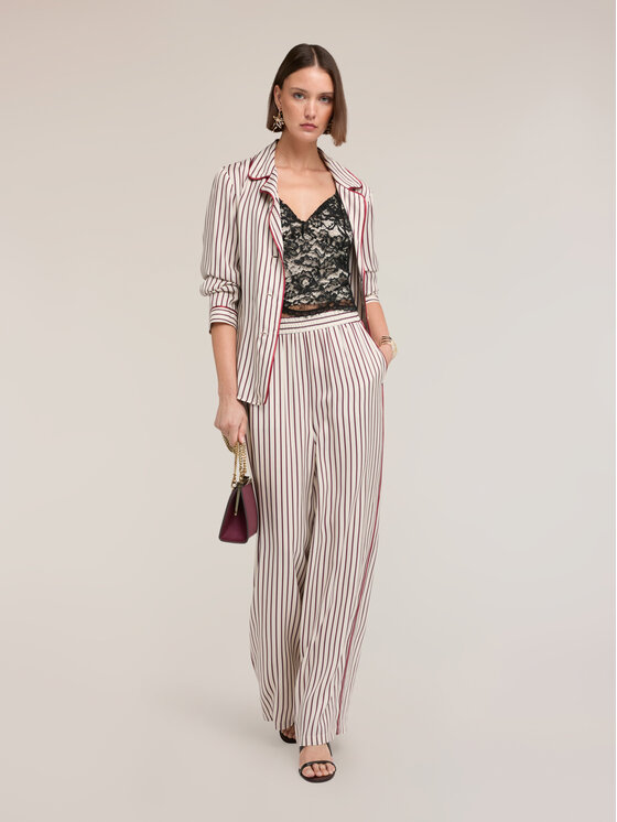 Motivi Motivi Koszula 5062Q000979N001 Kremowy Regular Fit