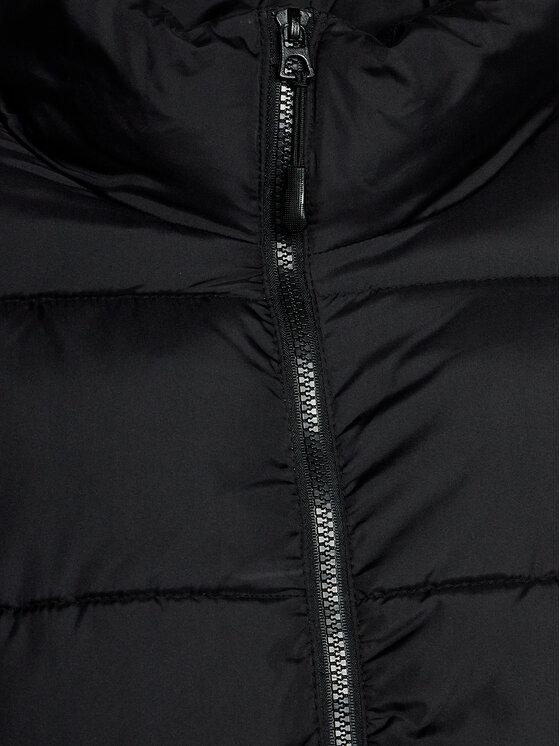 Brave Soul Brave Soul Vatovaná bunda MJK-DAVISLONGBLK Černá Regular Fit