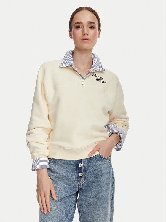 Tommy Hilfiger Hanorac WW0WW51878 Bej Regular Fit