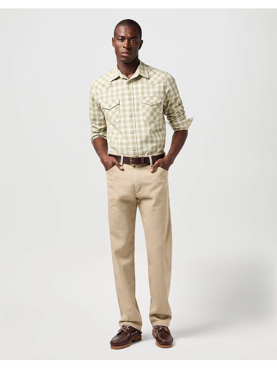 Wrangler Wrangler Camicia Western Shirt Verde Regular Fit