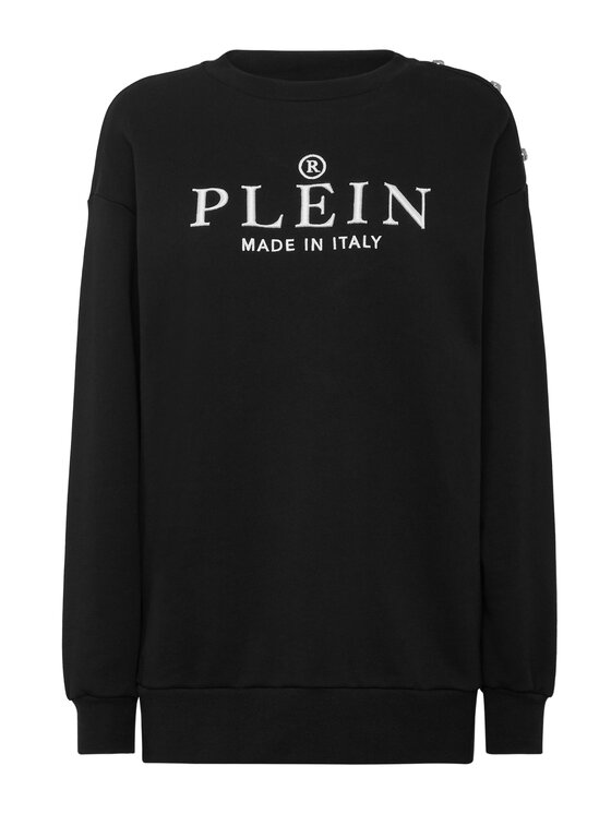 PHILIPP PLEIN PHILIPP PLEIN Bluza 8459 Czarny Regular Fit