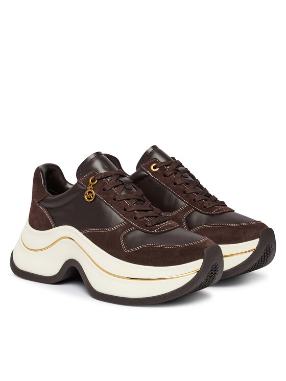 MICHAEL Michael Kors MICHAEL Michael Kors Сникърси 43F6ARFS1S Тъмнокафяв