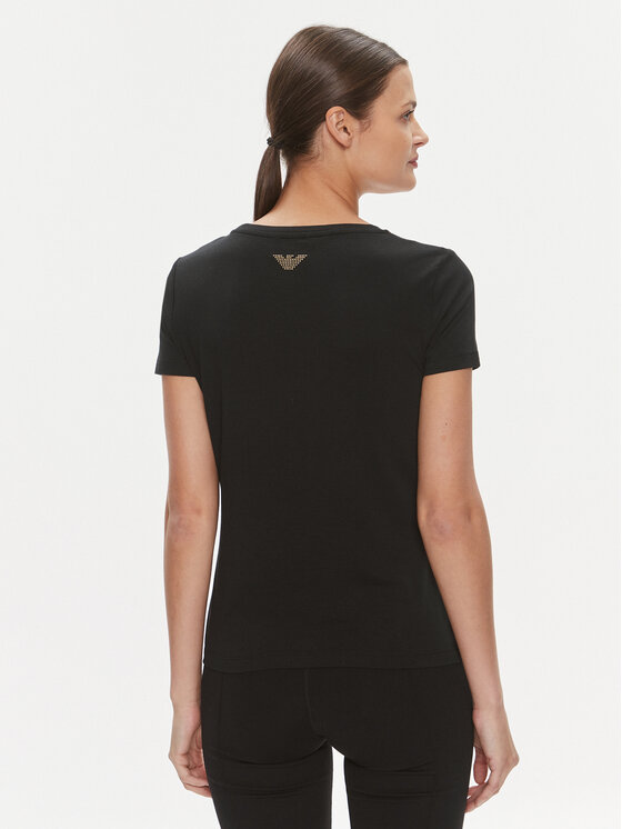 EA7 Emporio Armani EA7 Emporio Armani Póló 8NTT67 TJDQZ 1200 Fekete Skinny Fit