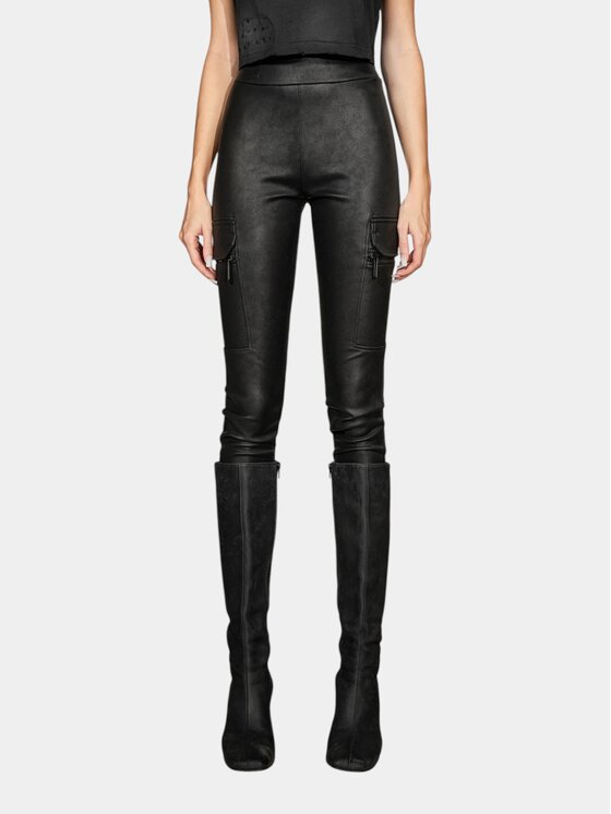 MADE BY SOCIETY MADE BY SOCIETY Spodnie materiałowe KINETIC BOX - P27888 Czarny Basic Fit
