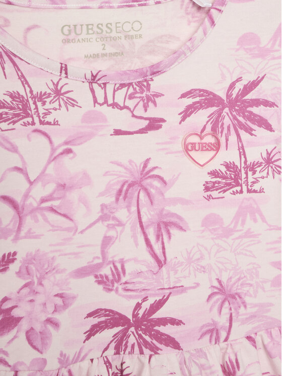 Guess Guess Sommerkleid K5GK14 K6YW4 Rosa Regular Fit