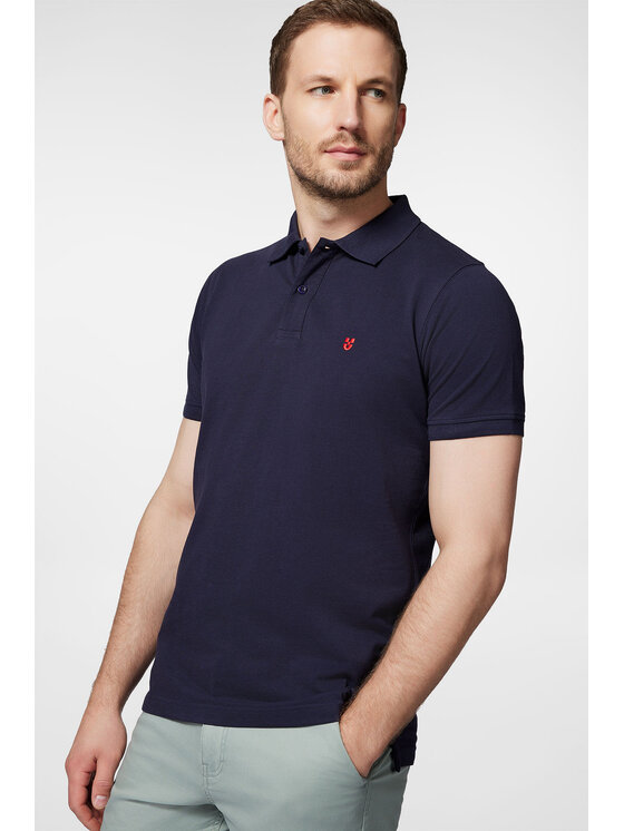 Próchnik Próchnik Polo PM3 PO073124000030 Granatowy Regular Fit