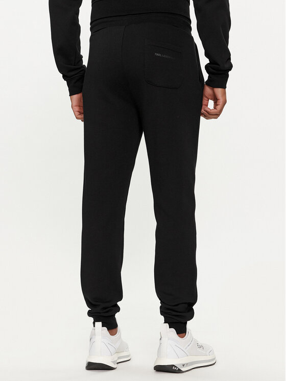 KARL LAGERFELD KARL LAGERFELD Teplákové kalhoty 705433 542941 Černá Regular Fit