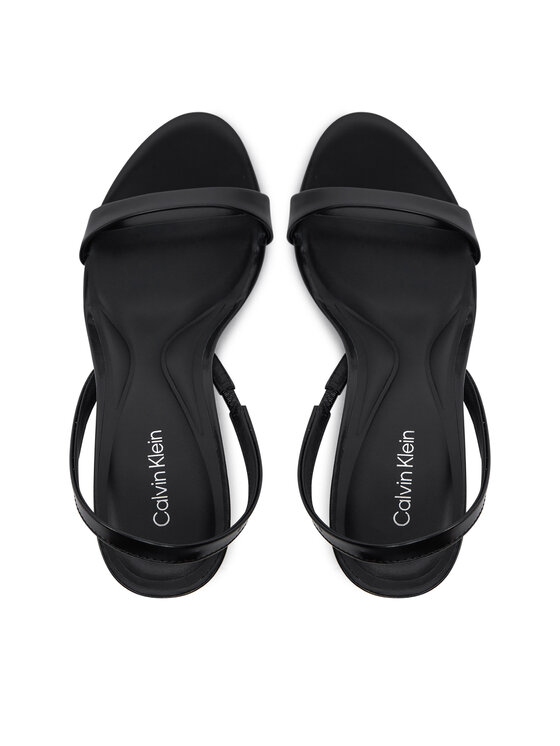 Calvin Klein Calvin Klein Basutės Heel D'Orsay Sandal 70 - Brush L HW0HW02265 Juoda