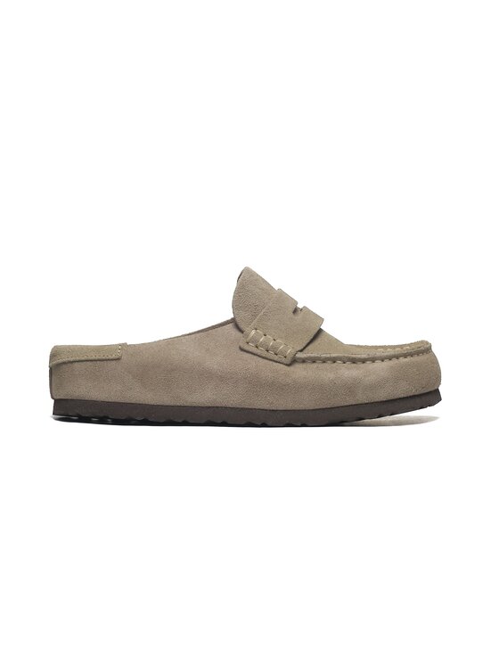 Birkenstock Birkenstock Klapki Naples Wrapped Suede Leathe Brązowy
