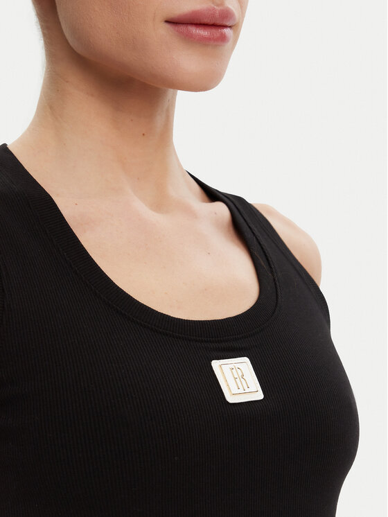 Fracomina Fracomina Top FP25ST2001J40101 Czarny Slim Fit