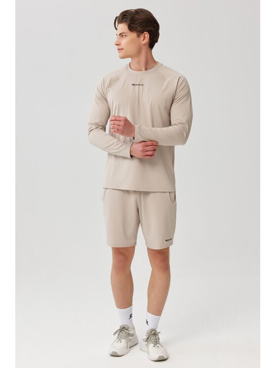 ROUGH RADICAL ROUGH RADICAL Koszulka techniczna PROOF TEE LS Beżowy Reglan Fit