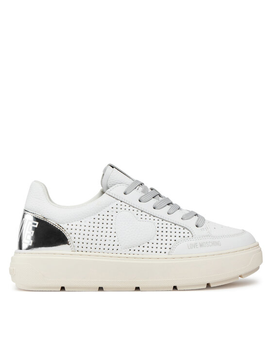LOVE MOSCHINO LOVE MOSCHINO Sneakersy JA15274G1IJC410C Biela