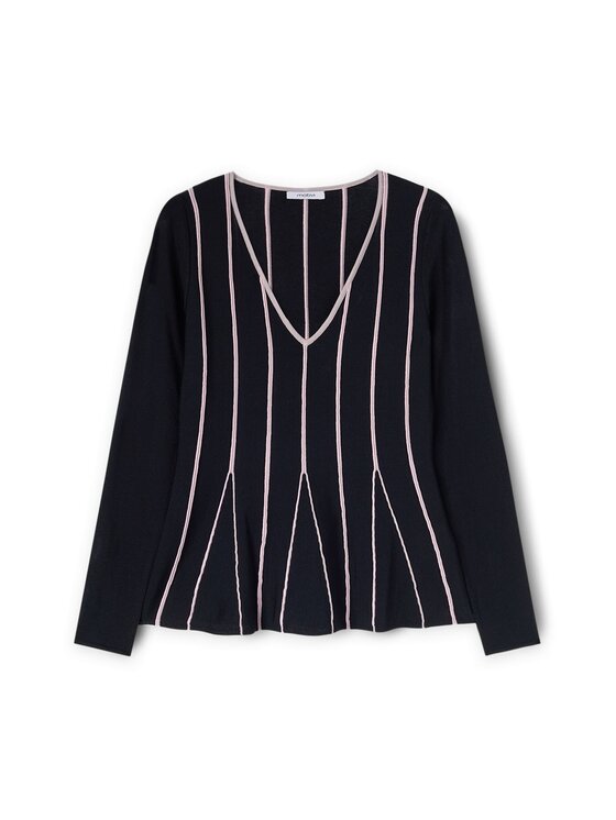 Motivi Motivi Cardigan M160W003195N0R6 Nero Flared Fit