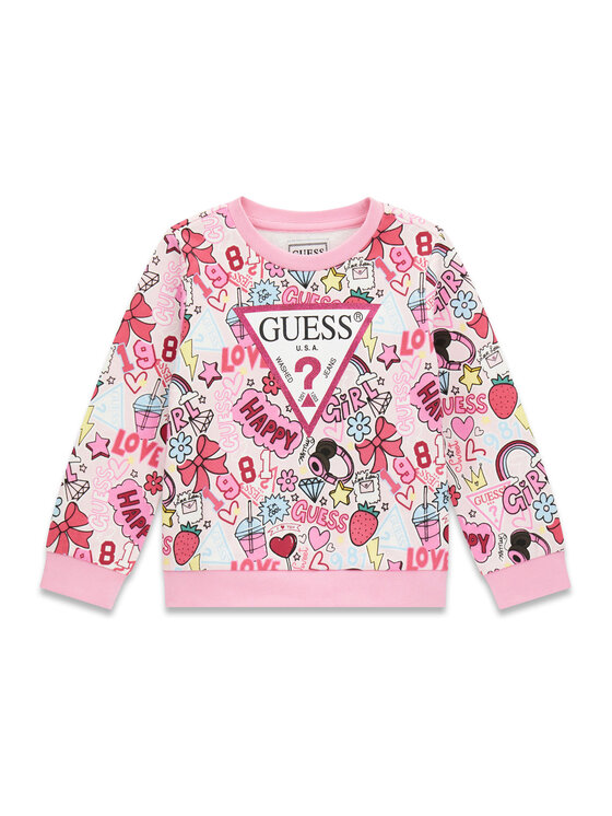 Guess Guess Sweatshirt K6YQ04 K3845 Rosa Regular Fit