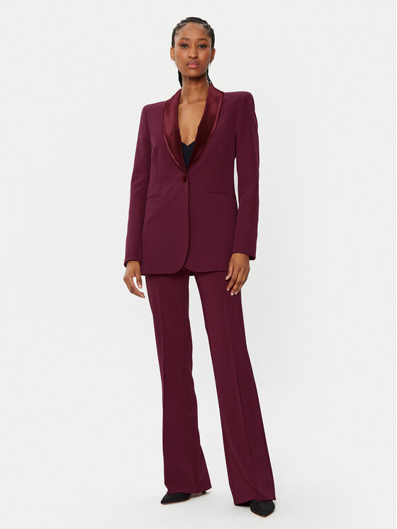 Rinascimento Rinascimento Stoffhose CFC0121874003 Dunkelrot Regular Fit