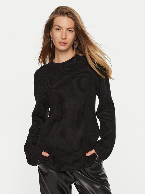 MICHAEL Michael Kors Sveter MF460YPF2G Čierna Relaxed Fit
