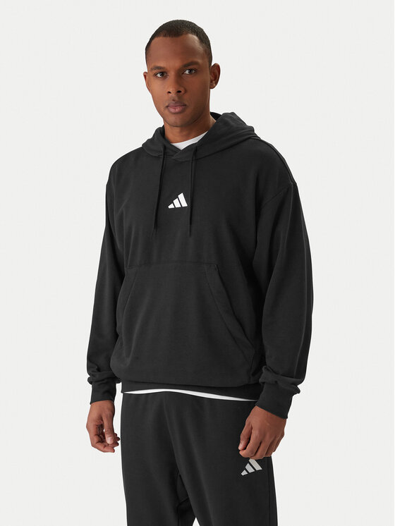 adidas adidas Mikina Essentials Feel Cozy JE3849 Černá Regular Fit