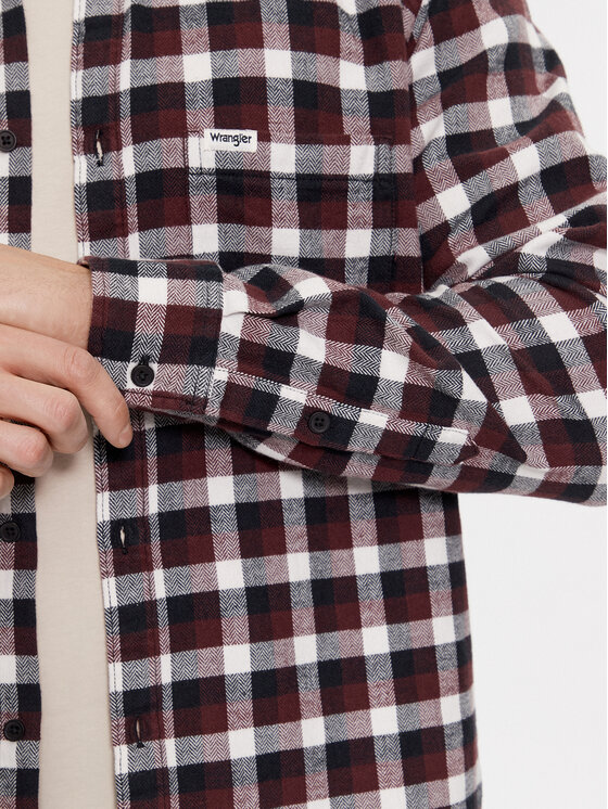 Wrangler Wrangler Koszula 112341071 Brązowy Relaxed Fit
