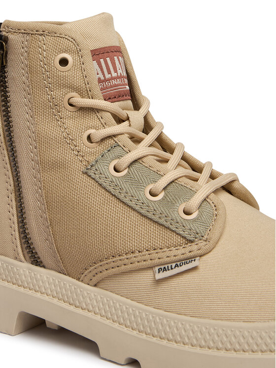 Palladium Palladium Schnürstiefeletten Pampadetroitzip Su 94612-221-M Beige