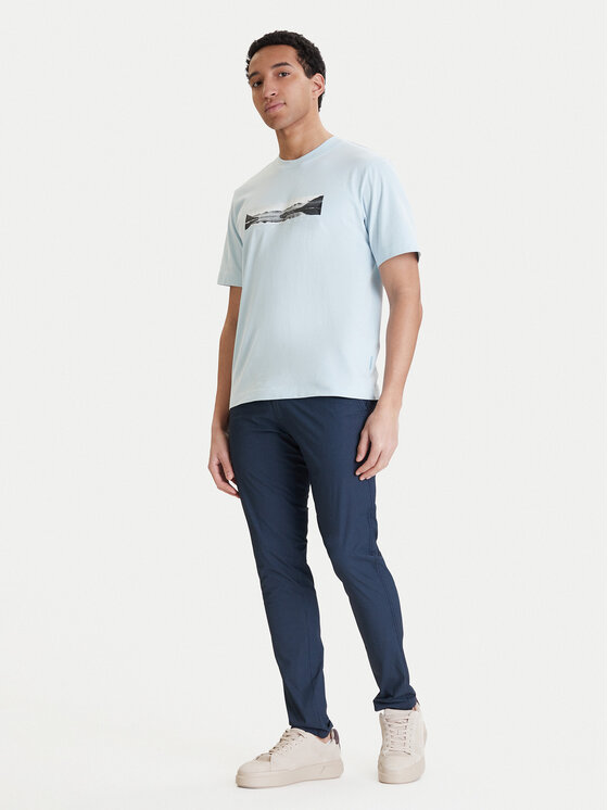 Jack & Jones Jack & Jones Chinosy Marco 12293491 Granatowy Slim Fit
