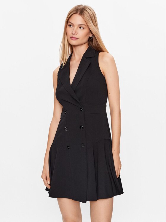 DKNY Každodenné šaty DD3E1962 Čierna Slim Fit