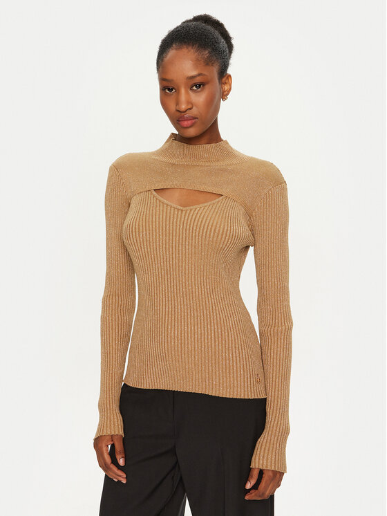ARTIGLI ARTIGLI Pulover ACMA000070 Zlata Slim Fit