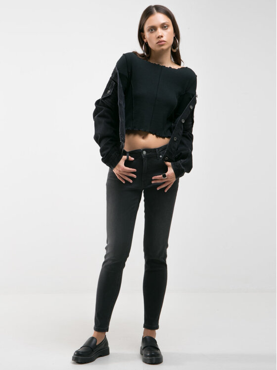 BIG STAR BIG STAR Jeansy MAGGIE_992_190 Czarny Tapered Fit