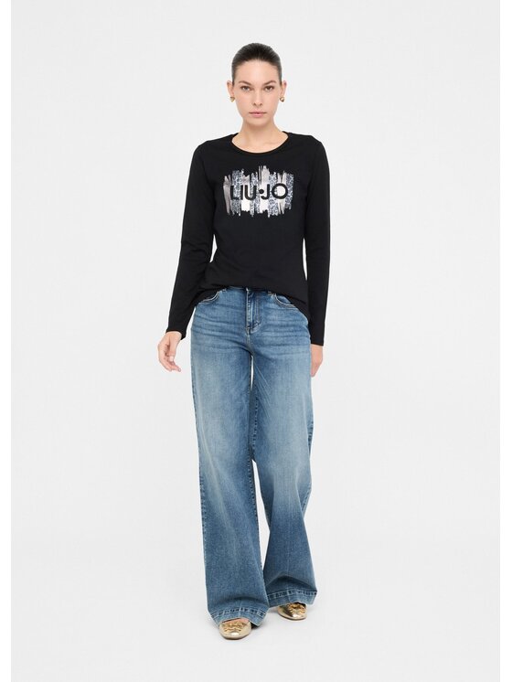 Liu Jo Liu Jo Longsleeve MF5464JS923P9162 Nero Regular Fit