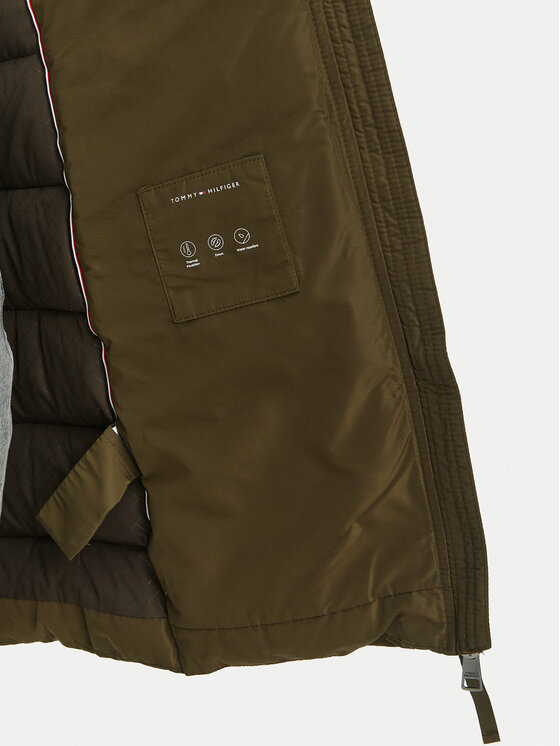 Tommy Hilfiger Tommy Hilfiger Kurtka zimowa Heritage Tyra  WW0WW51563 Zielony ciemny Slim Fit