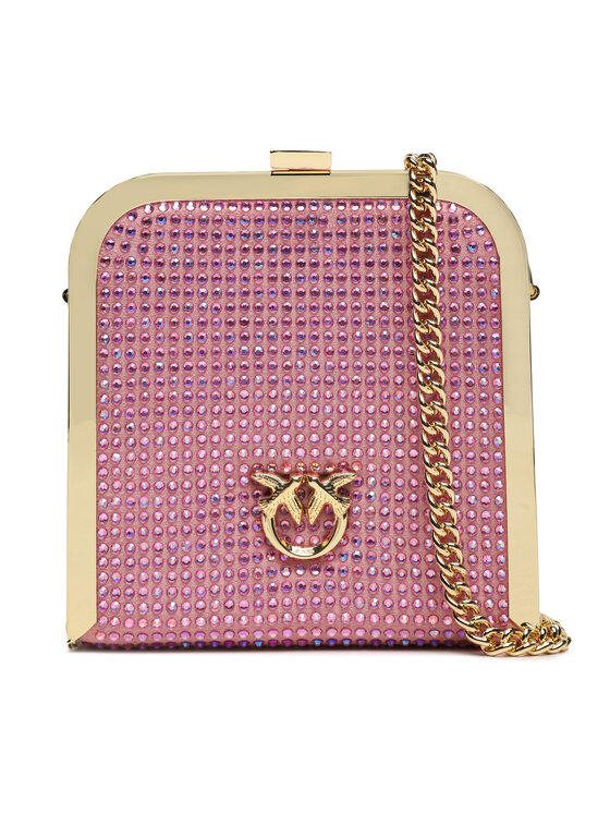 PINKO Pinko Kabelka Box Clutch AI 23-24 PLTT 101514 A159 Růžová