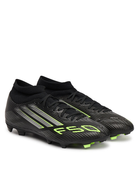 adidas adidas Buty do piłki nożnej F50 League Mid Firm/Multi-Ground Boots JI0887 Czarny