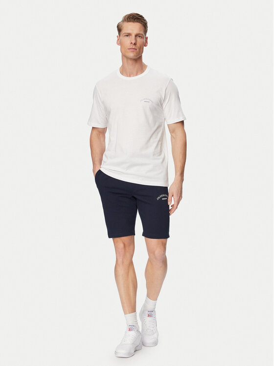 Jack & Jones Jack & Jones Set tricou și pantaloni scurți College 12298226 Alb Regular Fit