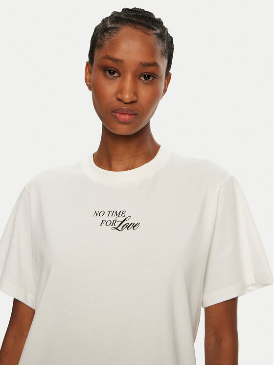 HUGO HUGO Tricou Vintage Tee 50533958 Alb Relaxed Fit