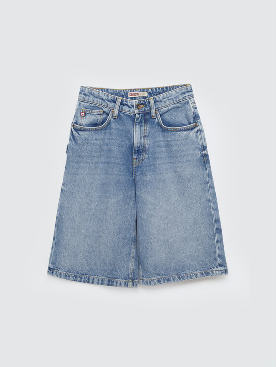 BIG STAR BIG STAR Szorty jeansowe ANDYS Niebieski Loose Fit