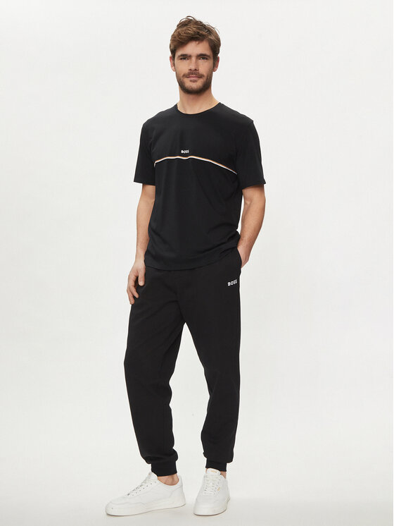 BOSS Boss Тишърт Unique 50515395 Черен Regular Fit