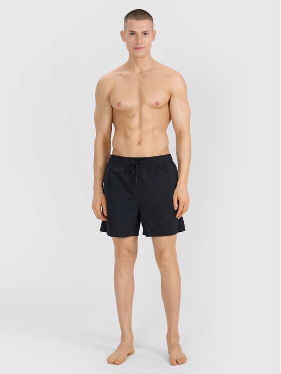 4F 4F Szorty plażowe 4FRSS25UBDSM187-20S Czarny Regular Fit