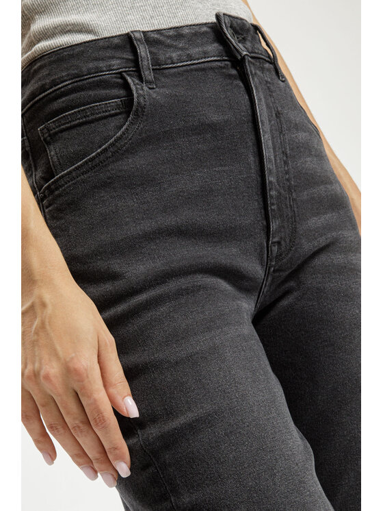 Cross Jeans Cross Jeans Jeansy N 432-084 Czarny Mom Fit
