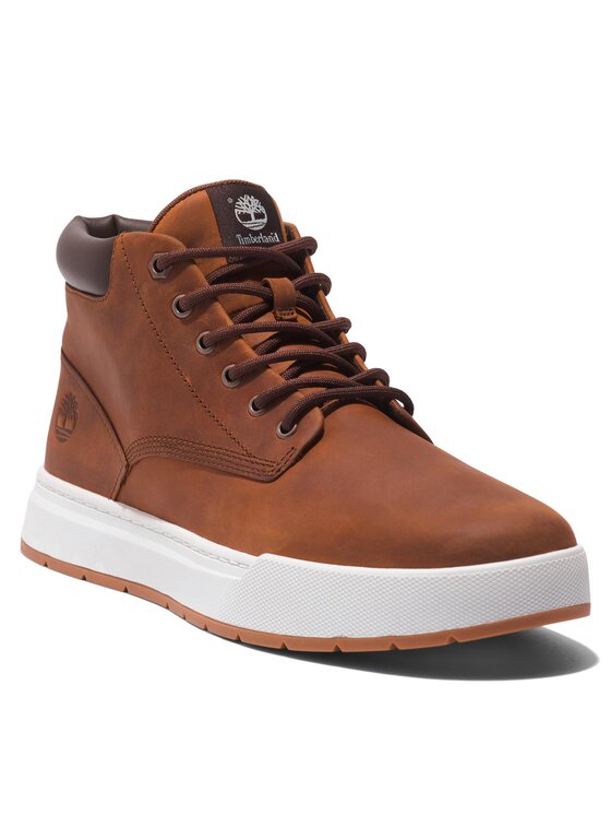 Timberland Timberland Kotníková obuv Maple Grove Lthr Chk TB0A297Q3581 Hnědá