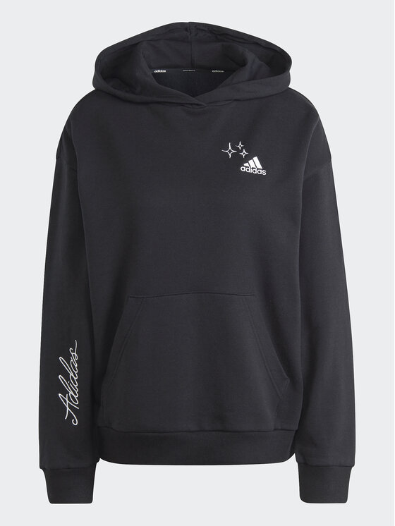 adidas adidas Світшот IJ8740 Чорний Loose Fit