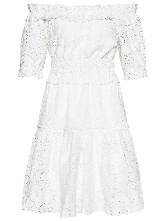 Iconique Iconique Лятна рокля Sandra IC21 020 Бял Regular Fit