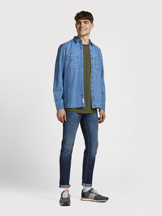 Jack&Jones Jack&Jones T-shirt Basher 12182498 Verde Regular Fit