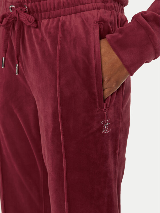 Juicy Couture Juicy Couture Donji dio trenerke Tina JCAPW045 Crvena Regular Fit
