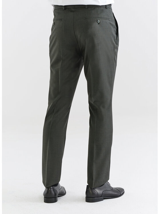 Pako Lorente Pako Lorente Spodnie garniturowe P23SF-6G-013 Zielony Slim Fit