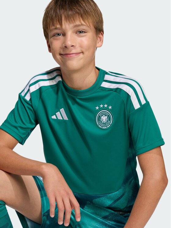 adidas adidas Koszulka techniczna Germany 26 Home Goalkeeper Kids Jersey Zielony Regular Fit