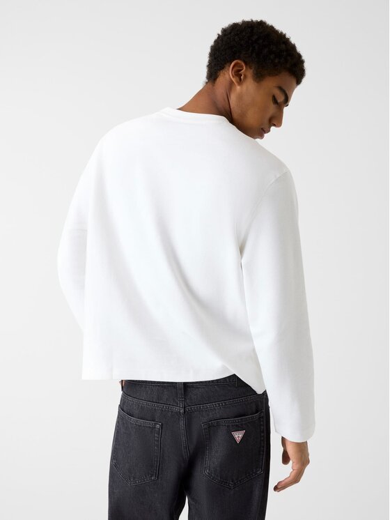 Guess Jeans Guess Jeans T-Shirt 180378 Bílá Classic Fit