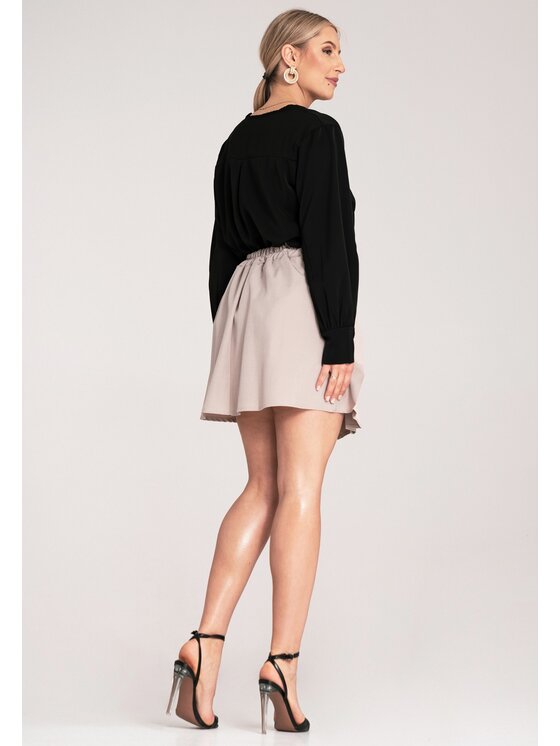 FIGL FIGL Φούστα mini M1159 Μπεζ A-Line Fit