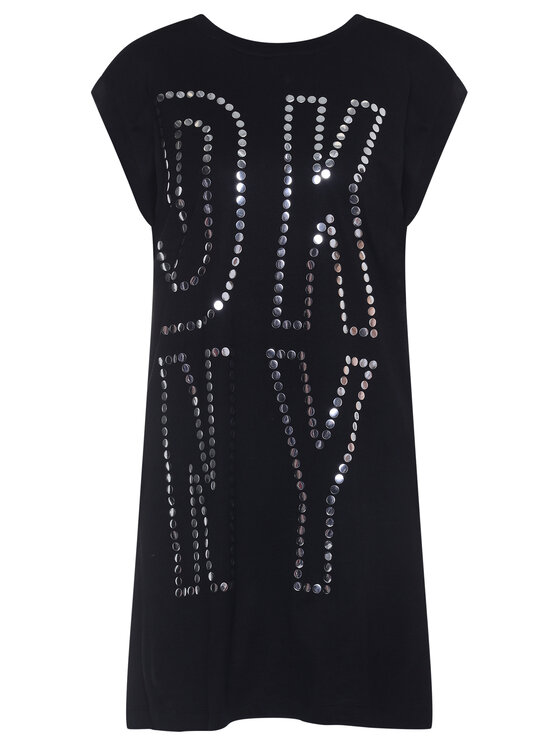 DKNY DKNY Ежедневна рокля P0AH1CJJ Черен Regular Fit