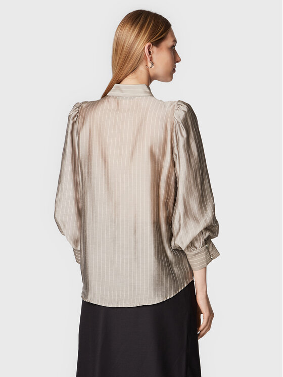 Bruuns Bazaar Bruuns Bazaar Риза Calendula Lene BBW3086 Сив Regular Fit