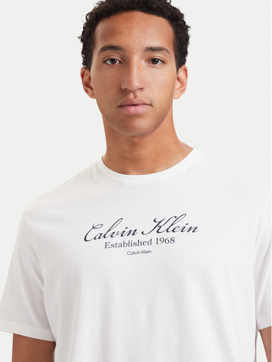 Calvin Klein Jeans Calvin Klein Jeans T-Shirt Script LV04RH830G Λευκό Regular Fit